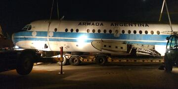 El avión aterrizó en la localidad de Oliva.