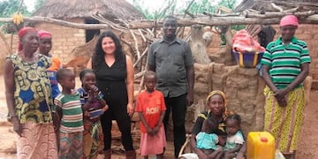 Gladis Valega viajó a Níger, África, para ayudar en la reconstrucción de varios barrios.