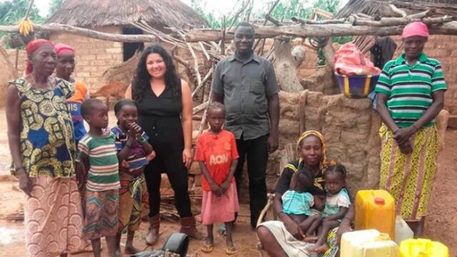 Gladis Valega viajó a Níger, África, para ayudar en la reconstrucción de varios barrios.
