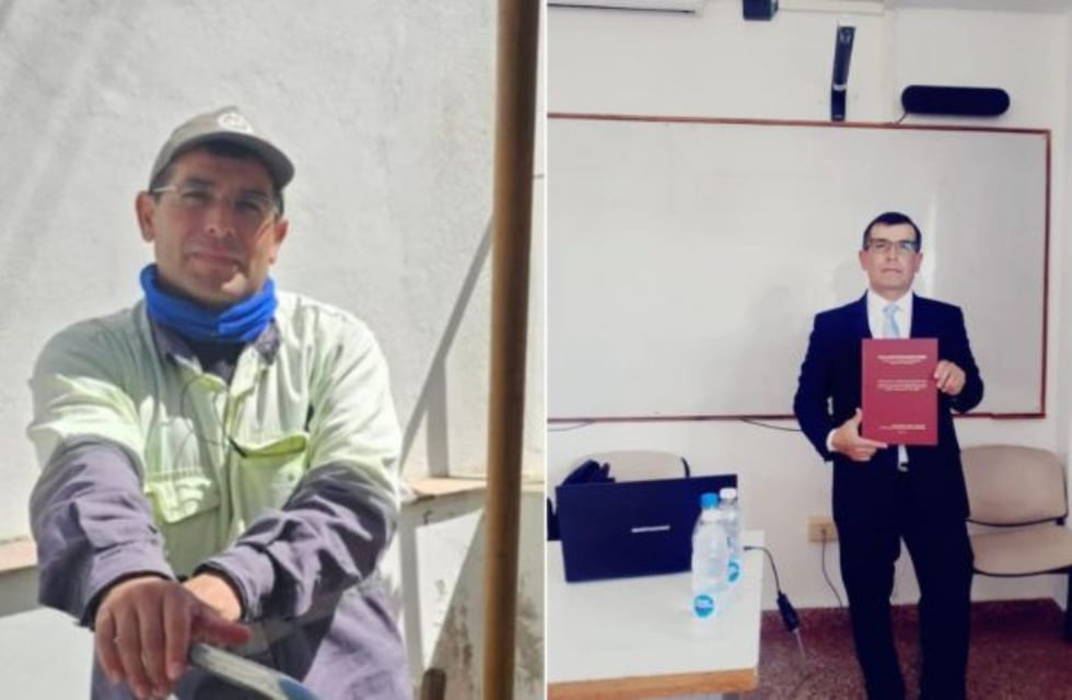 Un gran ejemplo: la inspiradora historia de superación del barrendero salteño que logró recibirse de contador