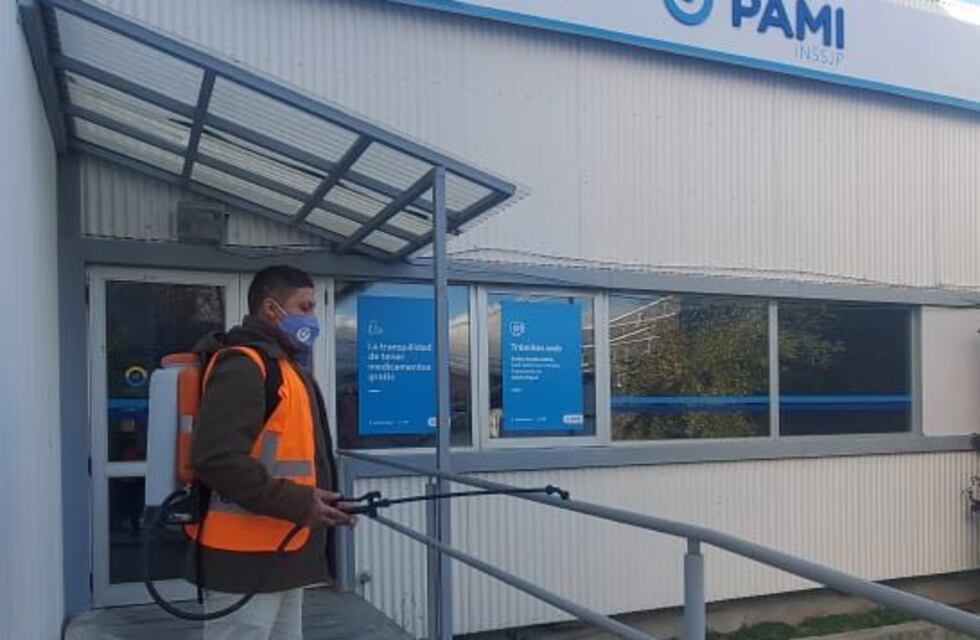 Se desinfectaron las Sedes de Pami y Anses en Ushuaia