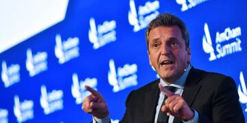 Sergio Massa en la reunión de la
(AmCham).