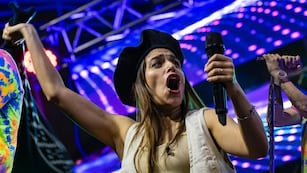 La cantante sorprendió al interpretar un clásico de Los Manseros. (Foto: @enzo.santucho)