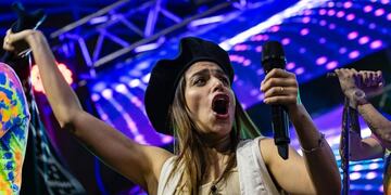 La cantante sorprendió al interpretar un clásico de Los Manseros. (Foto: @enzo.santucho)