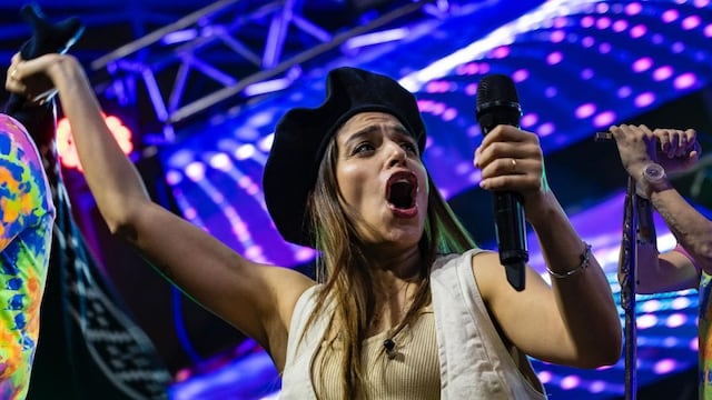 La cantante sorprendió al interpretar un clásico de Los Manseros. (Foto: @enzo.santucho)