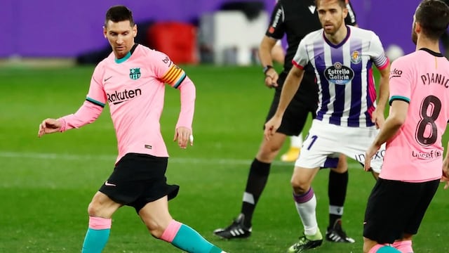 Messi ante el Valladolid tiene la chance de superar a Pelé y su récord de goles en un mismo club. / Gentileza.