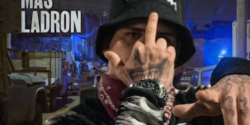 Federico Bellavigna, el cantante conocido como "El Más Ladrón", que está prófugo de la policía.