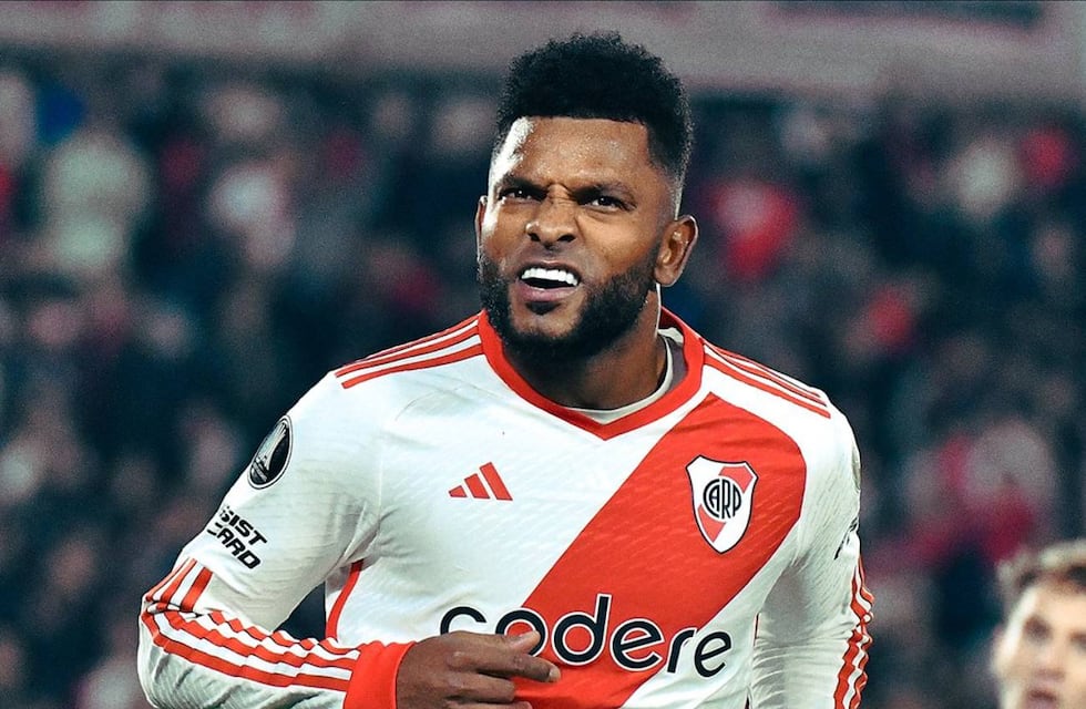 Miguel Borja se lesionó y sufre River: se pierde la ida de octavos de Copa Libertadores contra Talleres