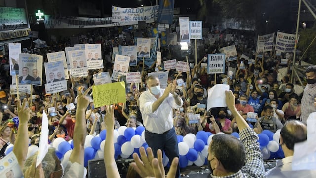 Jaldo participó de un acto en Simoca.