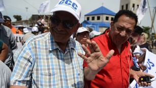 Luis D'elía en el corte.