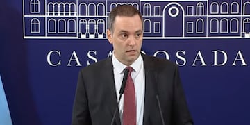 El vocero presidencial, Manuel Adorni. Foto: Captura de video