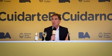 Diego Santilli anunció nuevas medidas contra el coronavirus en la Ciudad (Foto: GCBA)