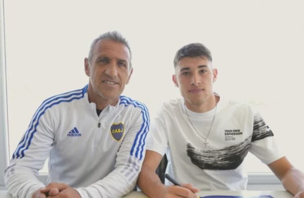 El puntano “Fede” Aguirre firmó contrato con Boca con una cláusula de salida millonaria