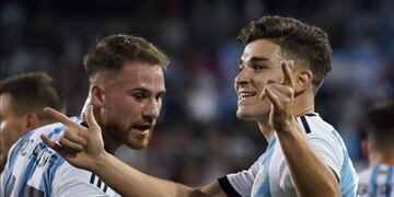 Julián Álvarez tuvo un gran Mundial en Qatar y se ganó un lugar en la lista. (Gentileza Clarín)