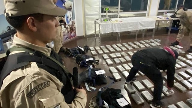 La cocaína hallada por Prefectura en la ría ascendió a 170 kilos