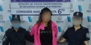 Erika G, integrante de la banda de "Yiyo" Ramallo, detenida en Mar del Plata el 10 de marzo