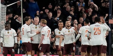 Haaland marcó cinco goles en el Manchester City para la FA Cup. (AP)