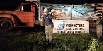 Incautan contrabando de maíz en El Soberbio.