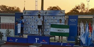 Fabricio Grumelli natación Arroyito