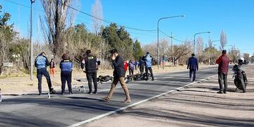 El choque entre las motos ocurrió en la ruta nacional 143.