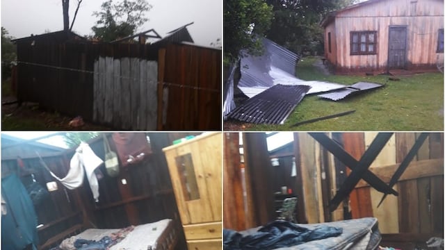 Un total de cuatro viviendas terminaron sin techo tras el fortísimo temporal. Primera Edición