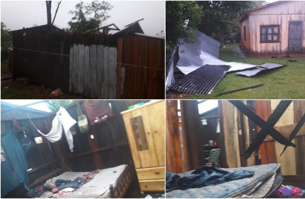 Un total de cuatro viviendas terminaron sin techo tras el fortísimo temporal