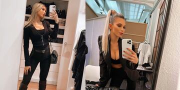 La mendocina de 24 años está de visita en su provincia natal y aprovechó para visitar a sus amigas, reencontrarse con su familia, mostrar el avance de su embarazo y hasta salir a comer.