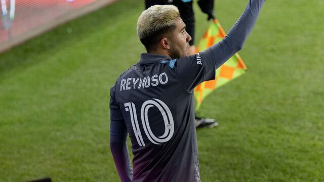 Emanuel Bebelo Reynoso, jugador del Minnesota en la MLS, exjugador de Talleres de Córdoba y de Boca Juniors.