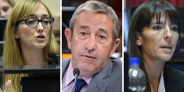 Anabel Fernández Sagasti, Julio Cobos y Pamela Verasay.