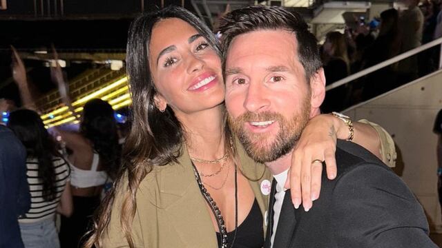 Antonela Roccuzzo y Lionel Messi disfrutan el calor del verano