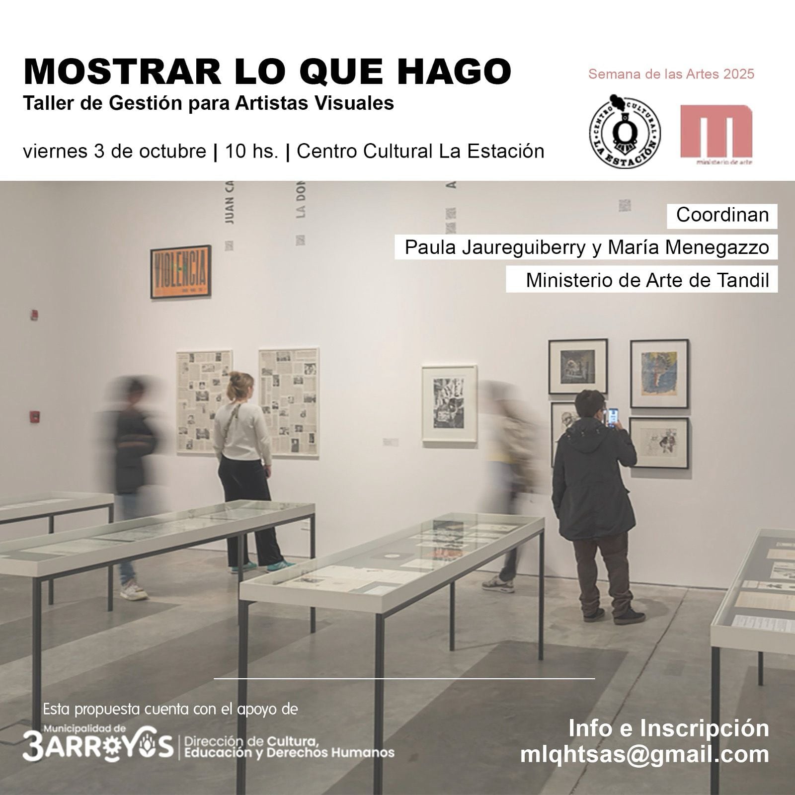 “Mostrar lo que hago”: Taller de gestión para artistas visuales en el Centro Cultural La Estación