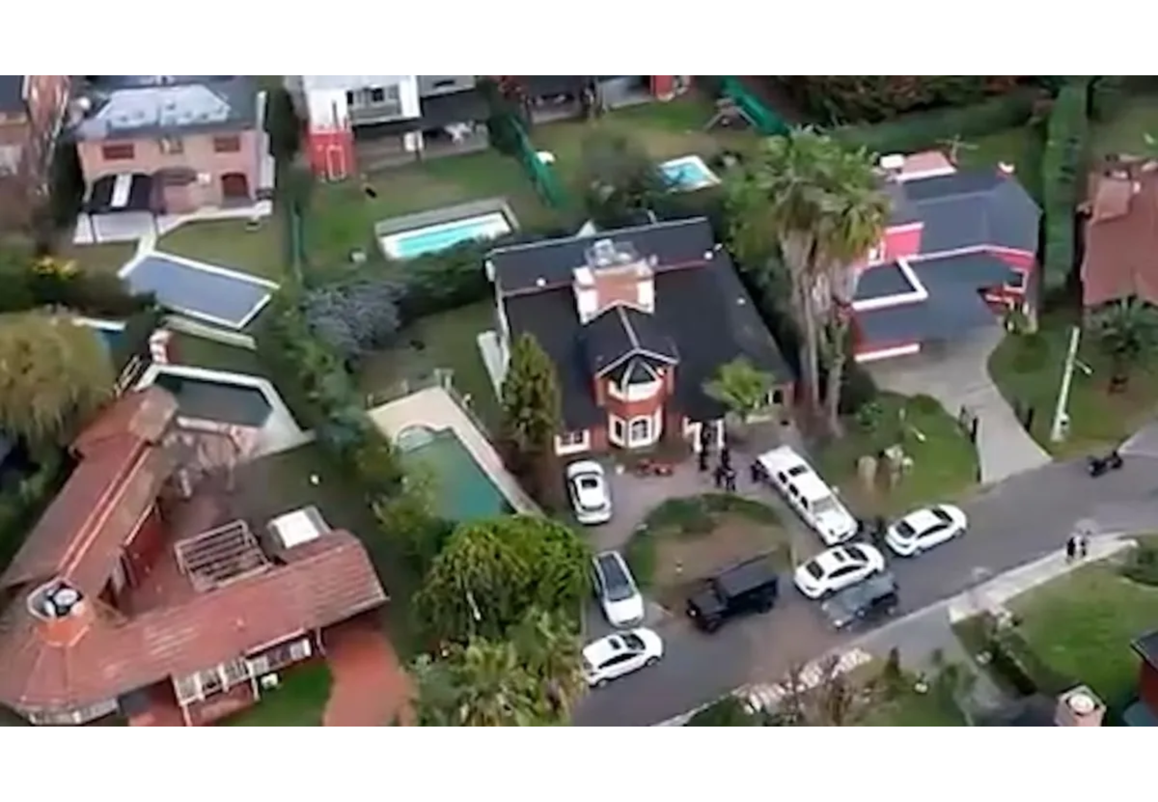 La casa de L-Gante que se incendió.