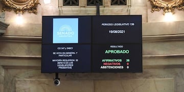 La oposición se retiró de la sesión y dejó al oficialismo votando en soledad (Foto: Comunicación Senado)