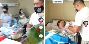 Emotiva propuesta de casamiento en un hospital de Mendoza.