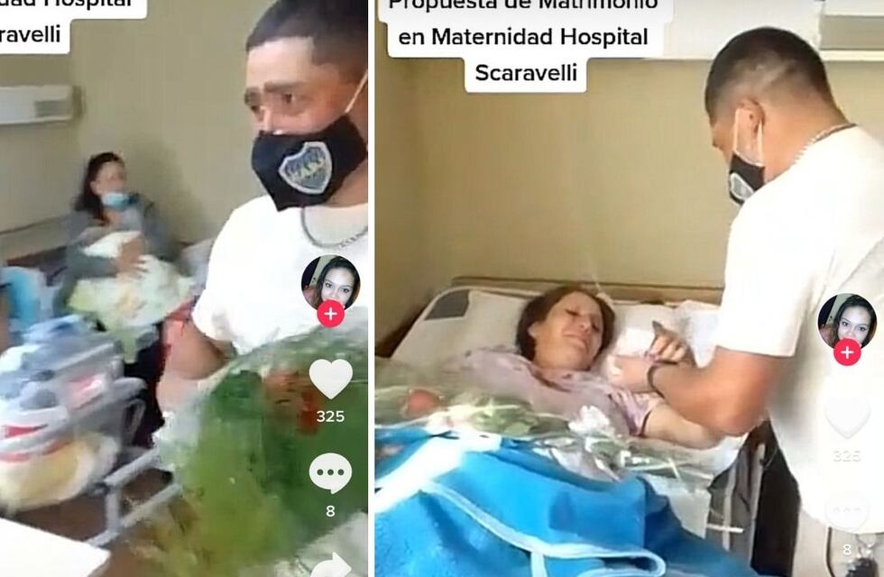 Una emotiva propuesta de casamiento en un hospital de Mendoza enterneció a los usuarios de TikTok