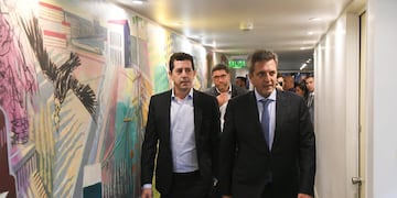 Wado de Pedro y Sergio Massa