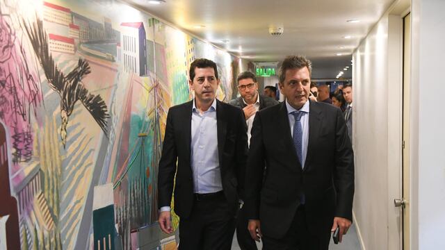 Wado de Pedro y Sergio Massa