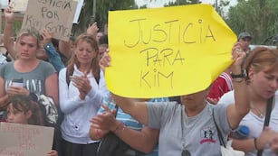 Justicia por Kim: incidentes en la manifestación por el asesinato de la niña de 7 años