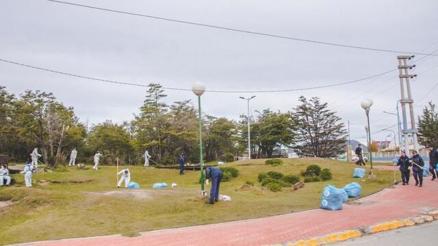 La Municipalidad y la Armada comenzaron jornadas para embellecer Ushuaia
