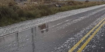 Fuerte granizo en localidades del interior de Córdoba.