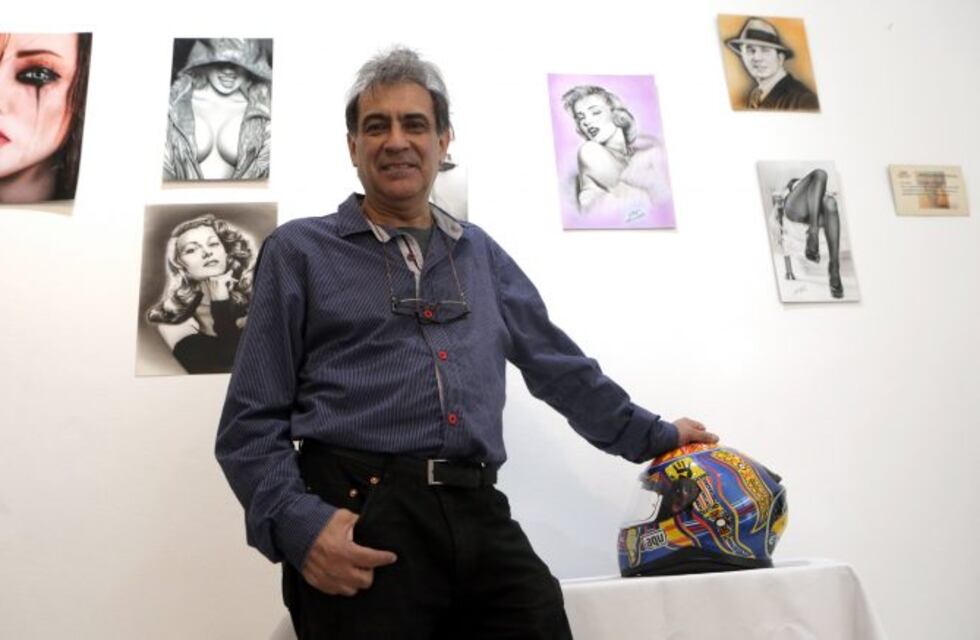 Arte en vivo e Guaymallén: Jorge Palma demostrará sus dotes de pinturas con aerografía