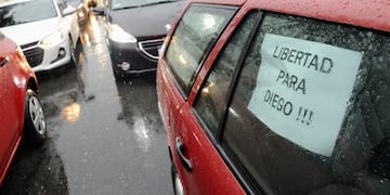 Liberan a Diego C., el joven que atropelló y mató a dos motochorros en Rosario. (@MauroYasprizza)