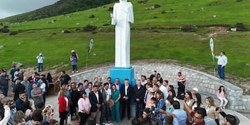 Un símbolo religioso renovado en La Quebradita.