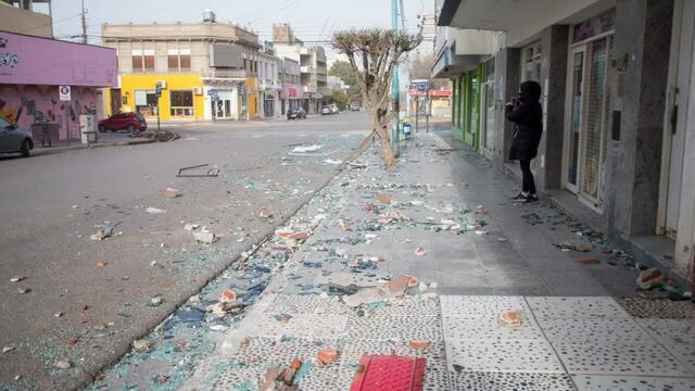 Fuertes ráfagas de viento se hicieron sentir en Comodoro Rivadavia. Foto: Télam.