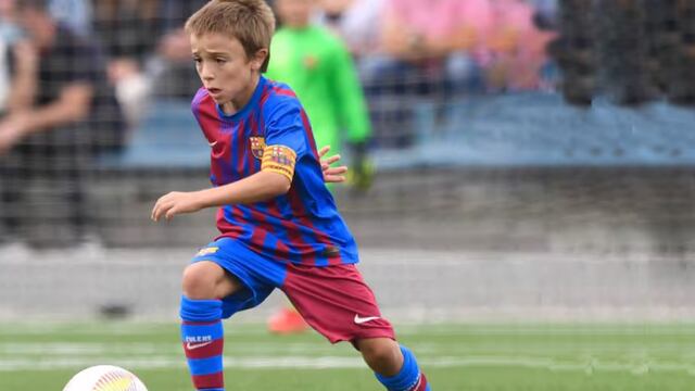 Pedro Juárez, de apenas 10 años, ya deslumbra en el Barcelona.