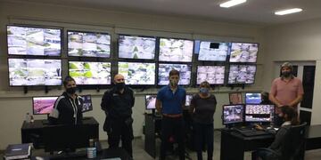 Vecinalistas recorrieron en el centro de monitoreo
