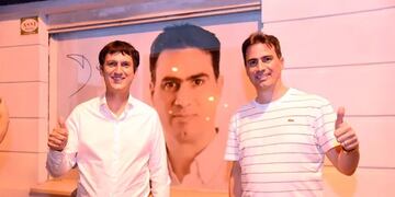 Juan Argañaraz y Delvis Bodoira, representantes de Vida y Familia