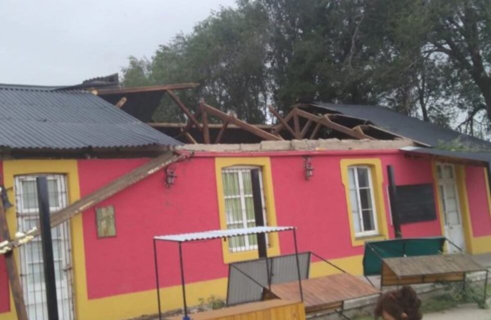 Las fotos de los destrozos causados por el viento en San Luis