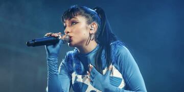 Maria Becerra en el Estadio Único Madre de Ciudades en Santiago del Estero.