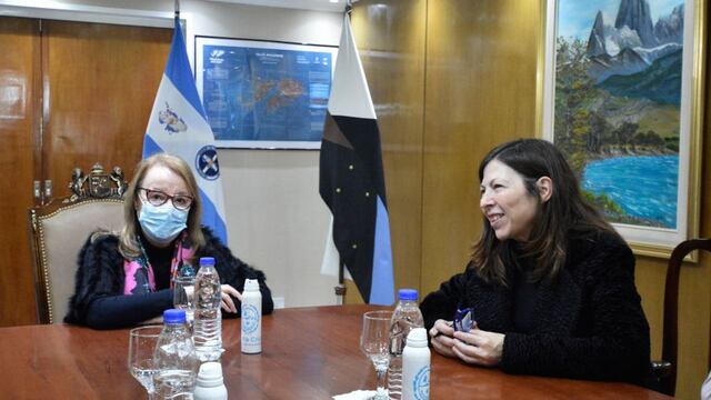 Alicia Kirchner y Silvina Batakis, reunidas en Río Gallegos.